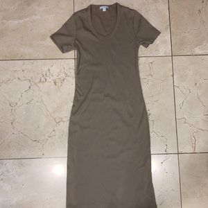 James Perse Scoop Neck Short Sleeve  100% Cotton T-Shirt Dress size 1. NWT